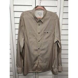 Orvis Open Air Caster Long Sleeve Button Down Vented Fishing Shirt Size XXL